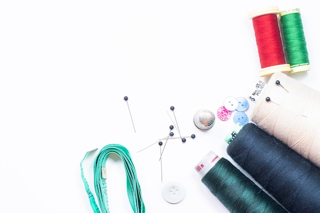 studio workspace with embroidery