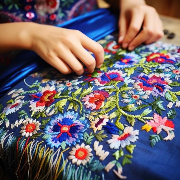 folk embroidery pattern